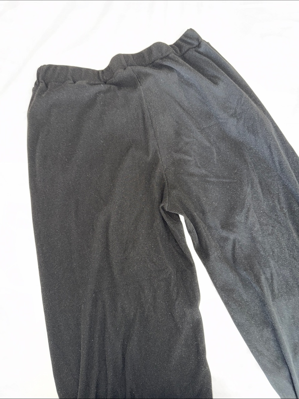 Black Women’s Elastic-Waist Knit Pants
